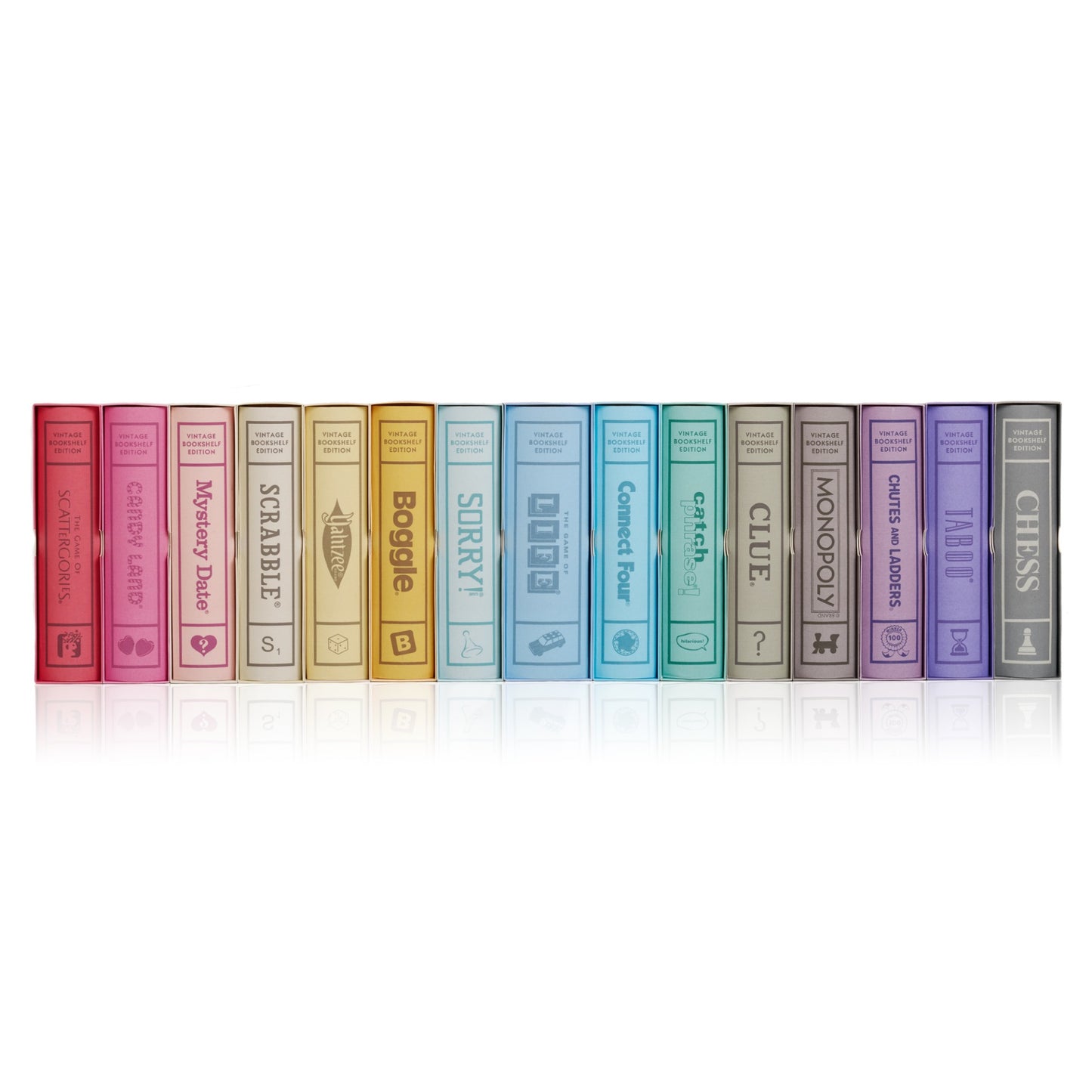 Vintage Bookshelf Collection – 15 Pack