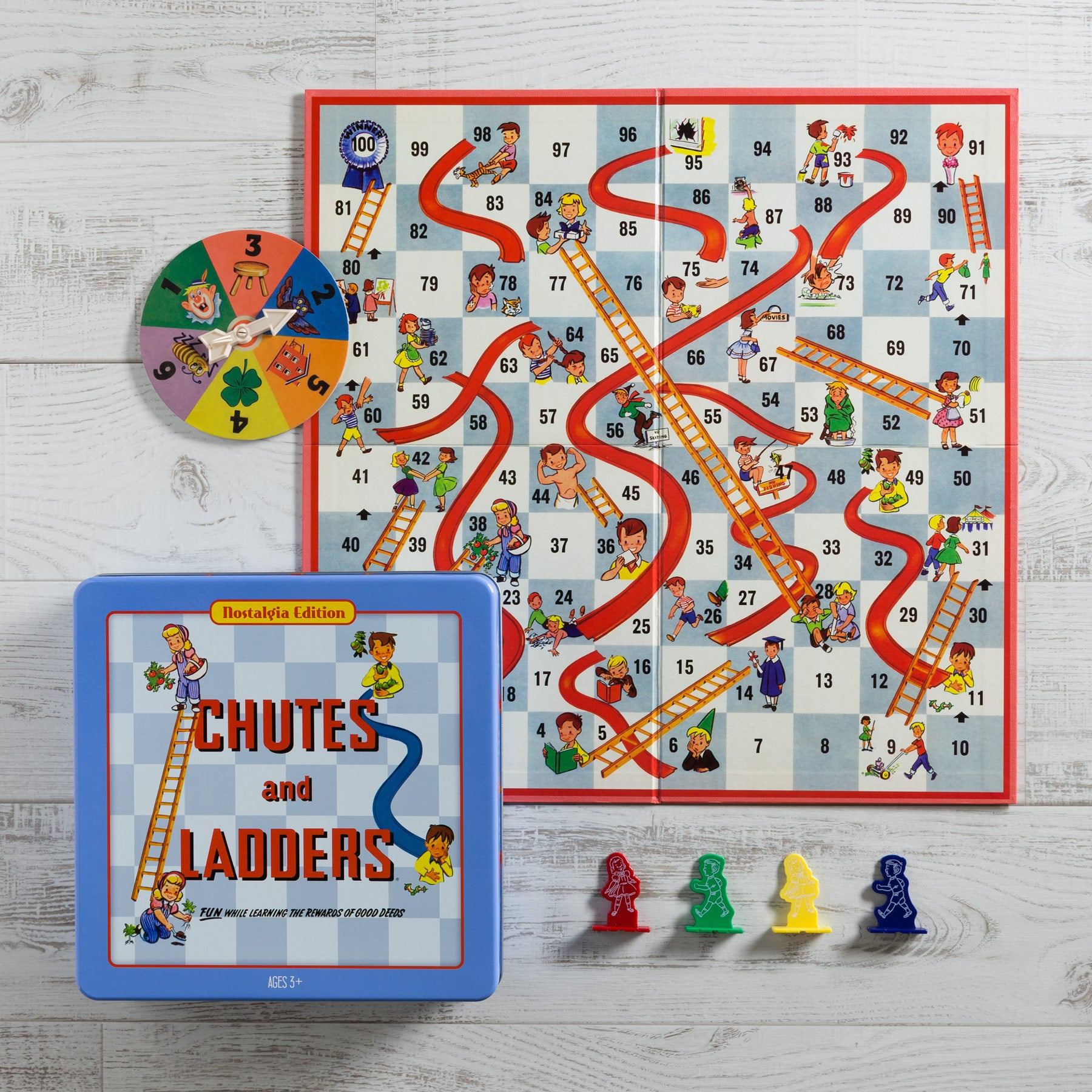 Chutes and Ladders Nostalgia Edition – Top Down View