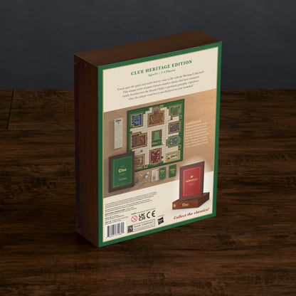 Clue Heritage Edition – Wood Book Back View