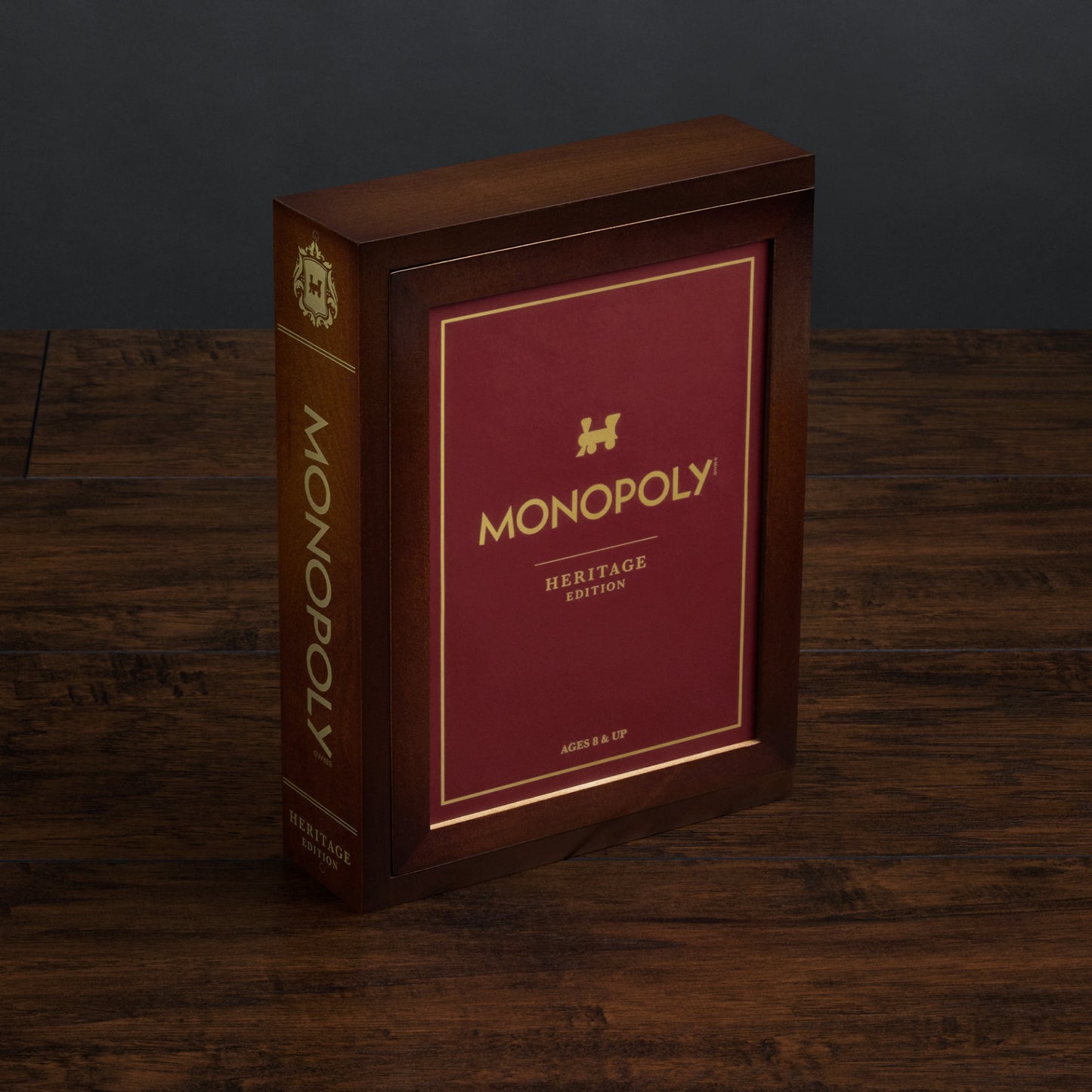 Monopoly Heritage Edition – Wood Book Front View