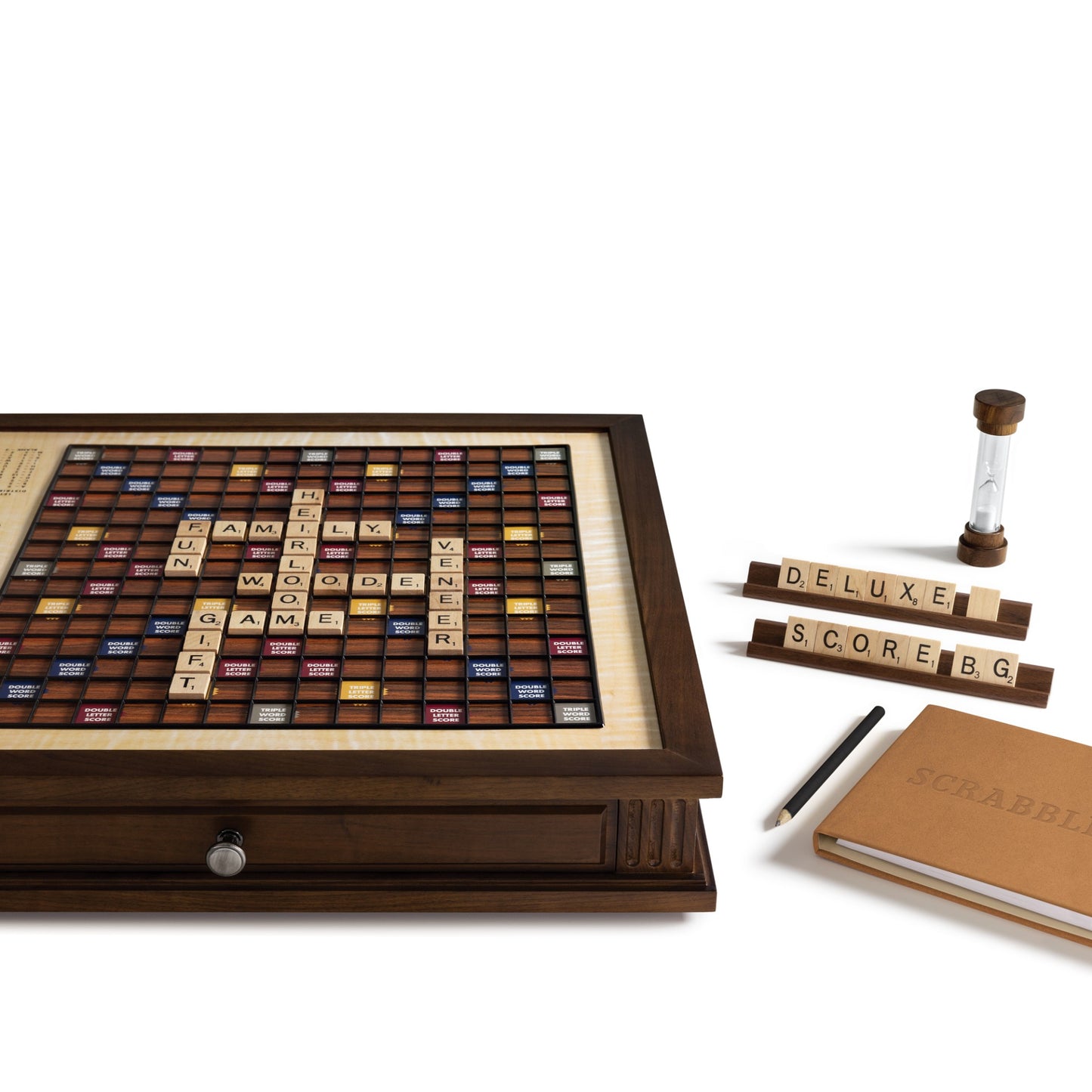 Scrabble Heirloom Edition – Close Up View on White Background