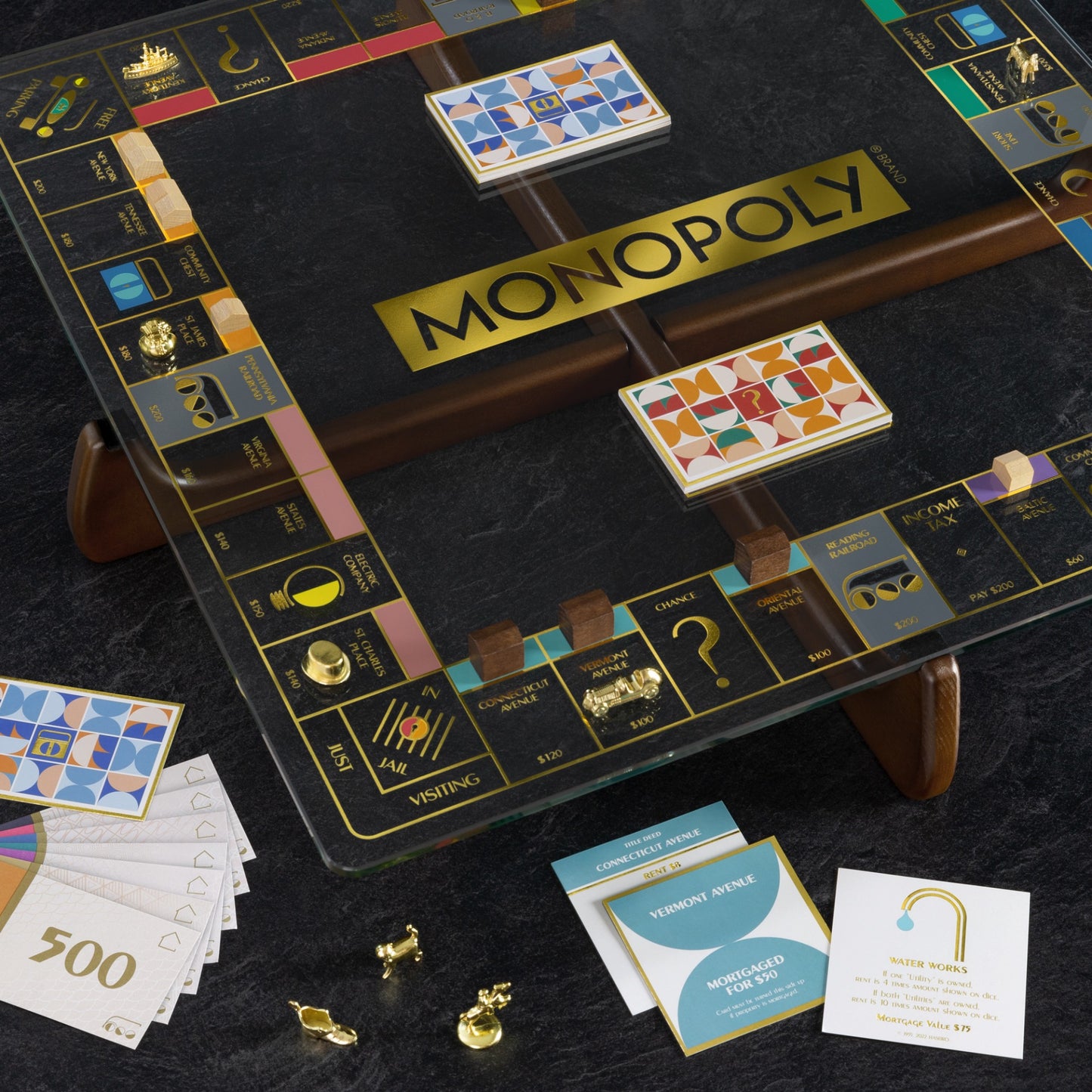 Monopoly Prisma Glass Edition – Close Up View