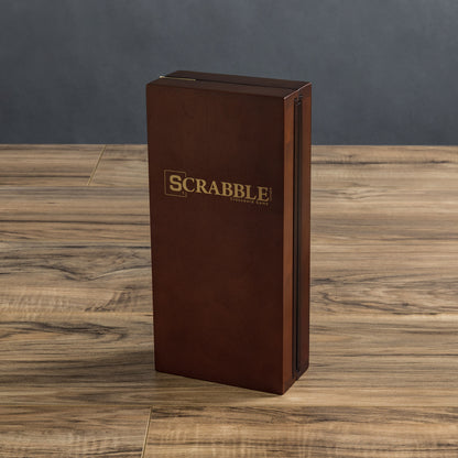 Scrabble Deluxe Travel Edition – Folding Game Board/Wood Travel Case