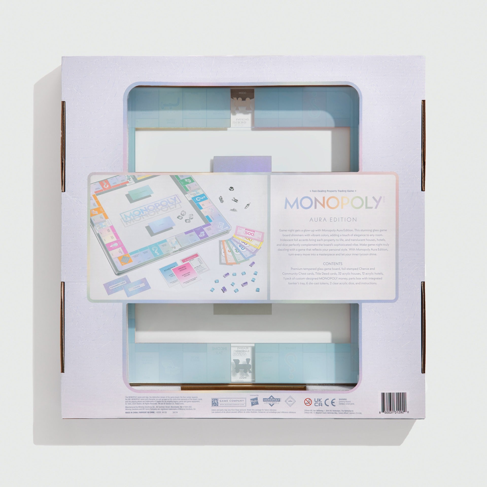 Monopoly Aura Edition – Package Back View