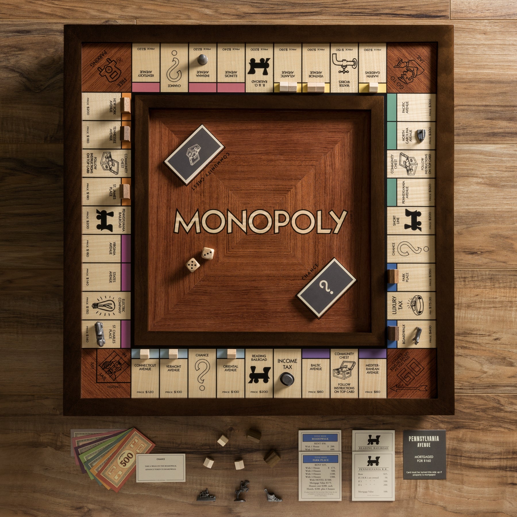 Monopoly Heirloom Edition – Top Down View