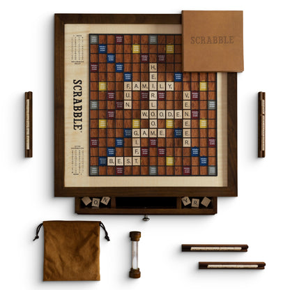 Scrabble Heirloom Edition – Top Down View on White Background