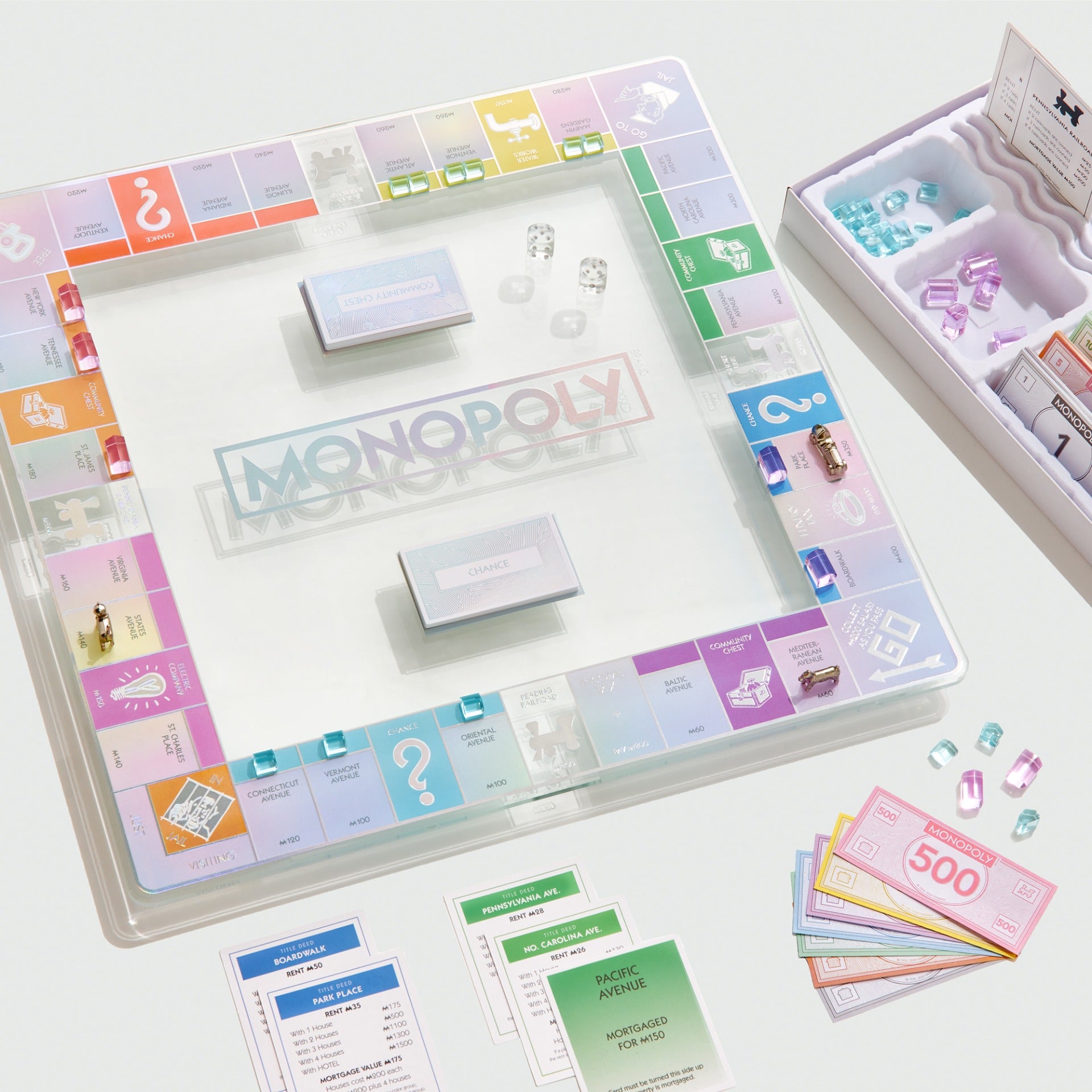 Monopoly Aura Edition on White Background