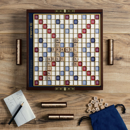 Scrabble Deluxe Travel Edition – Top Down View