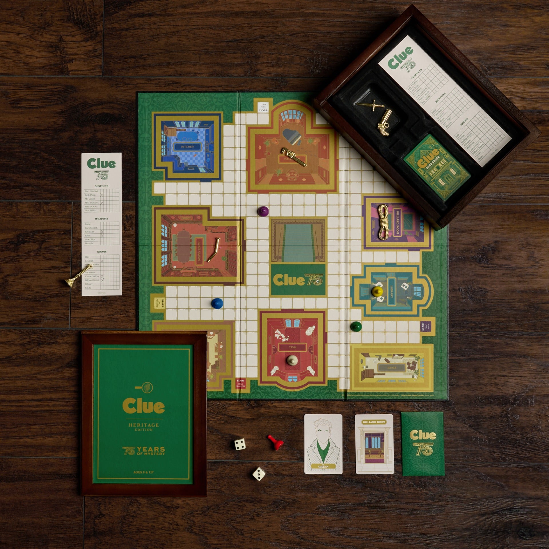 Clue Heritage Edition – Top Down View