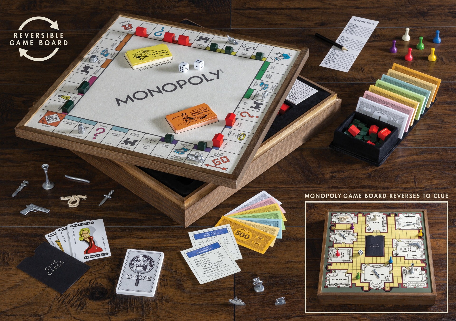 Monopoly & Clue 2-in-1 Deluxe Vintage Edition