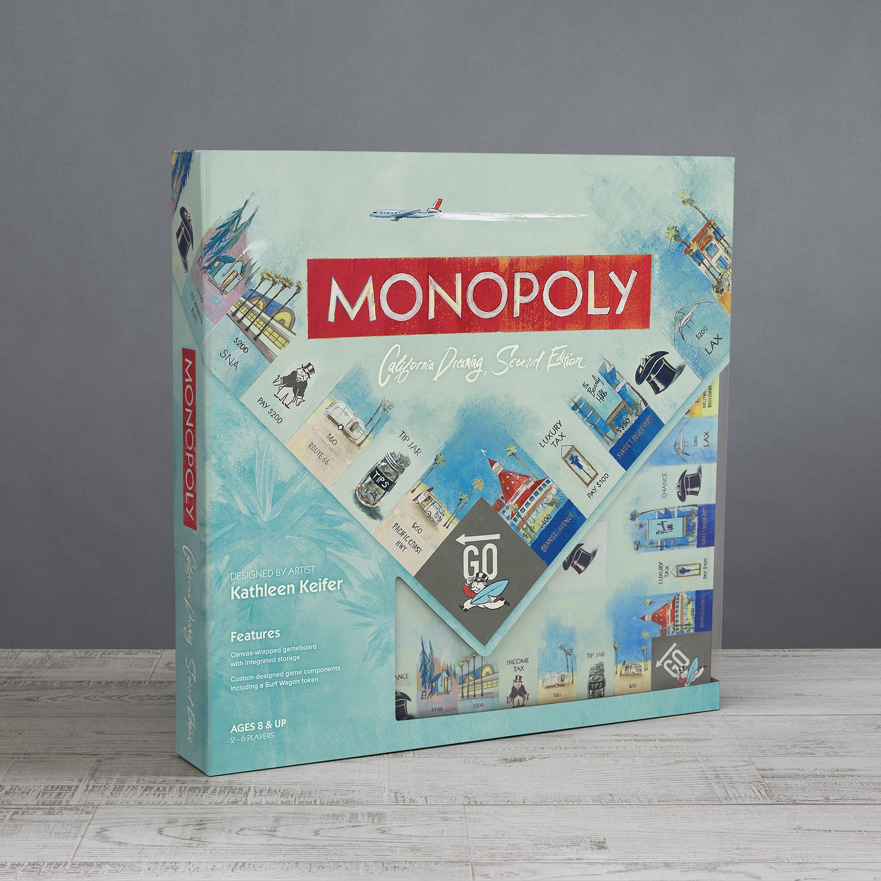 Monopoly California Dreaming Second Edition – Kathleen Keifer – Packaging