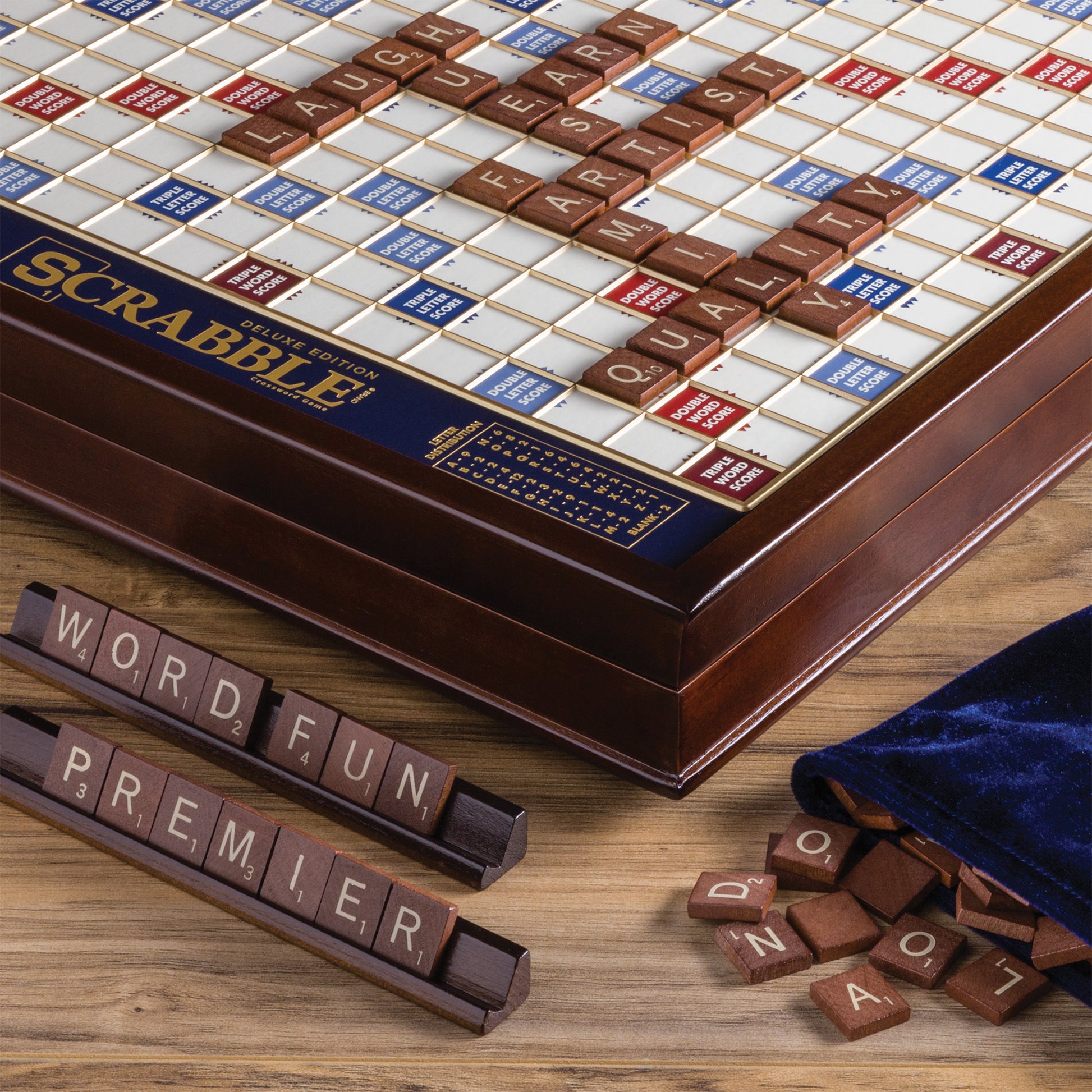 Scrabble Deluxe Edition – Close Up View