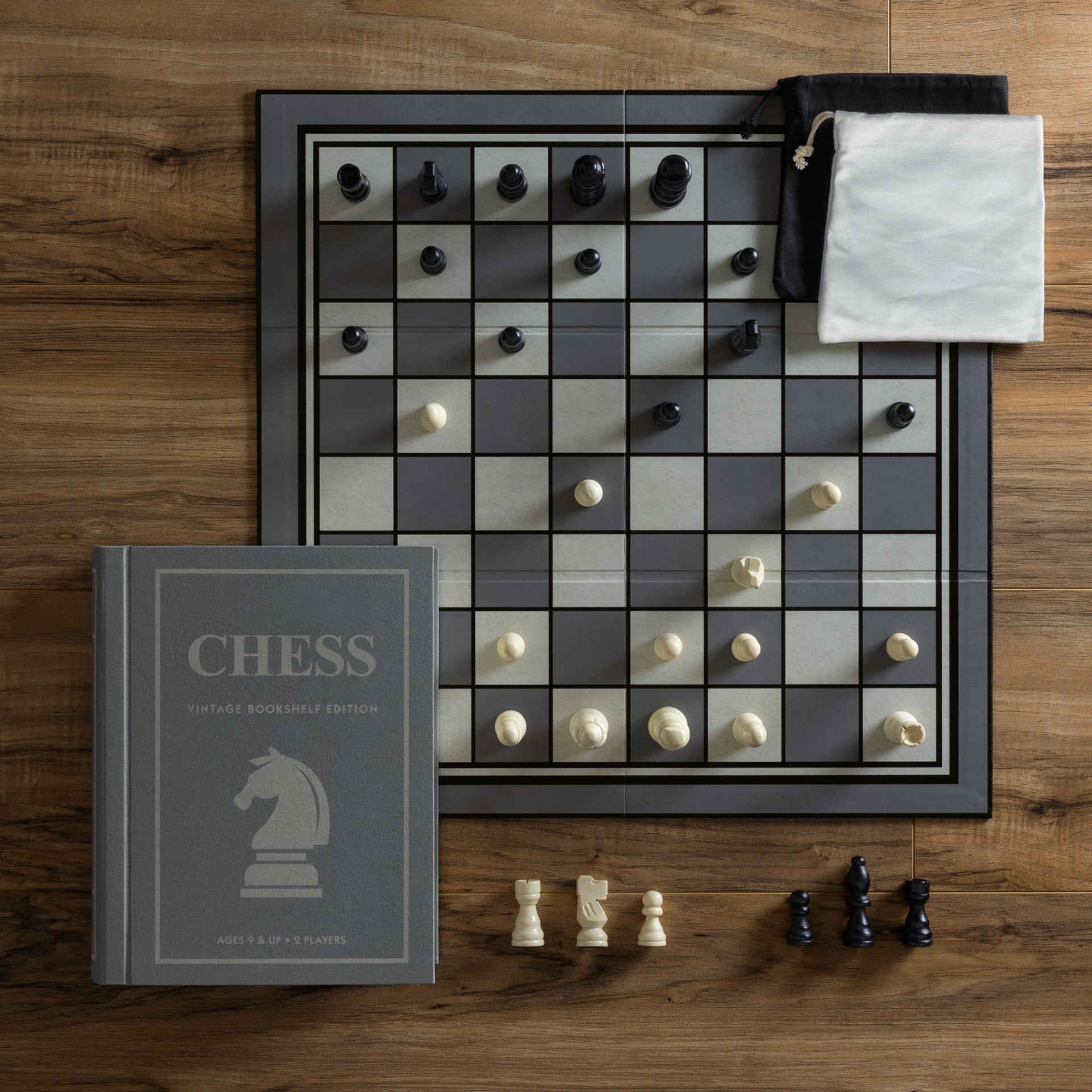 Chess Vintage Bookshelf Edition – Top Down View