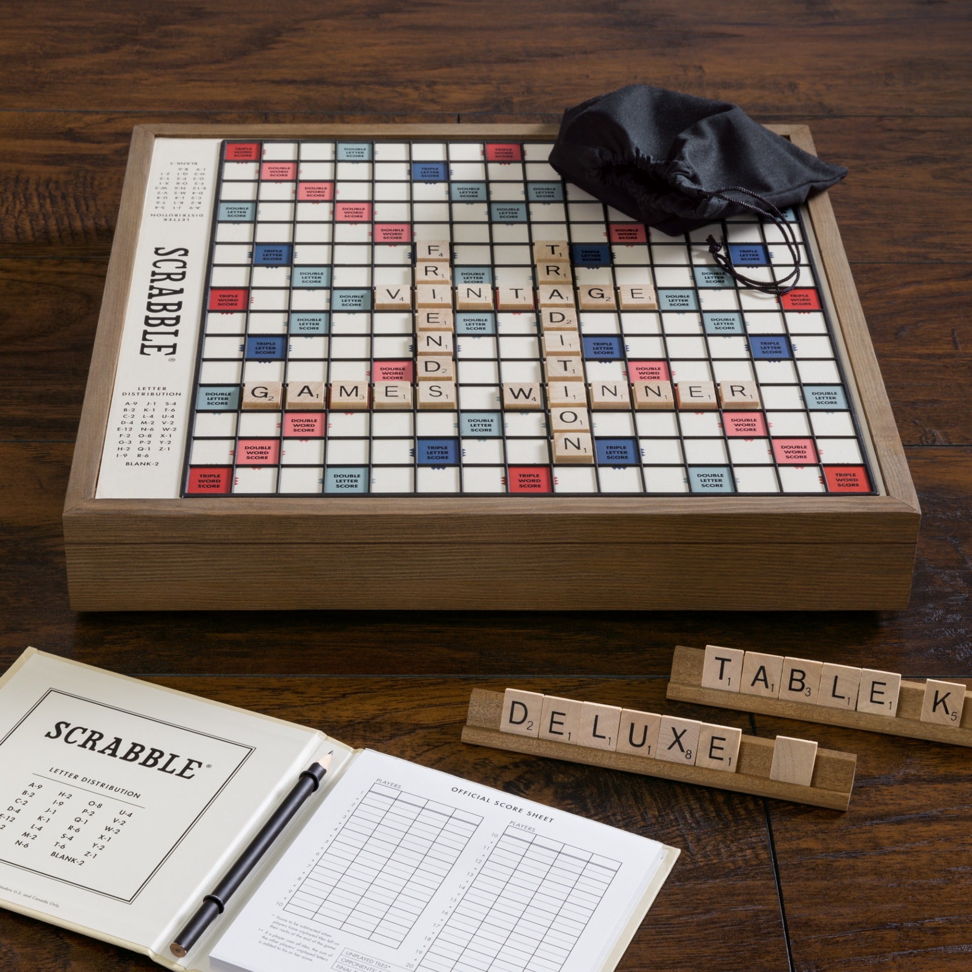 Scrabble Deluxe Vintage Edition – Front View