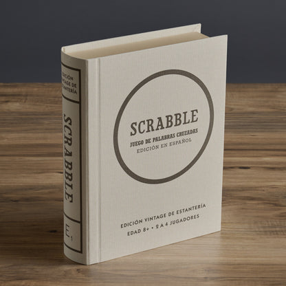 Spanish Scrabble Vintage Bookshelf Edition – Book View