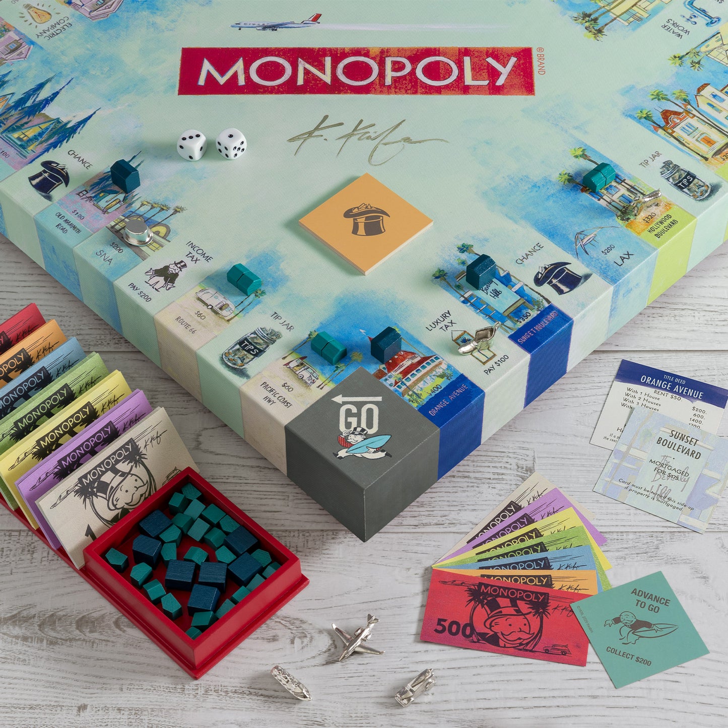 Monopoly California Dreaming Second Edition – Kathleen Keifer – Close Up View