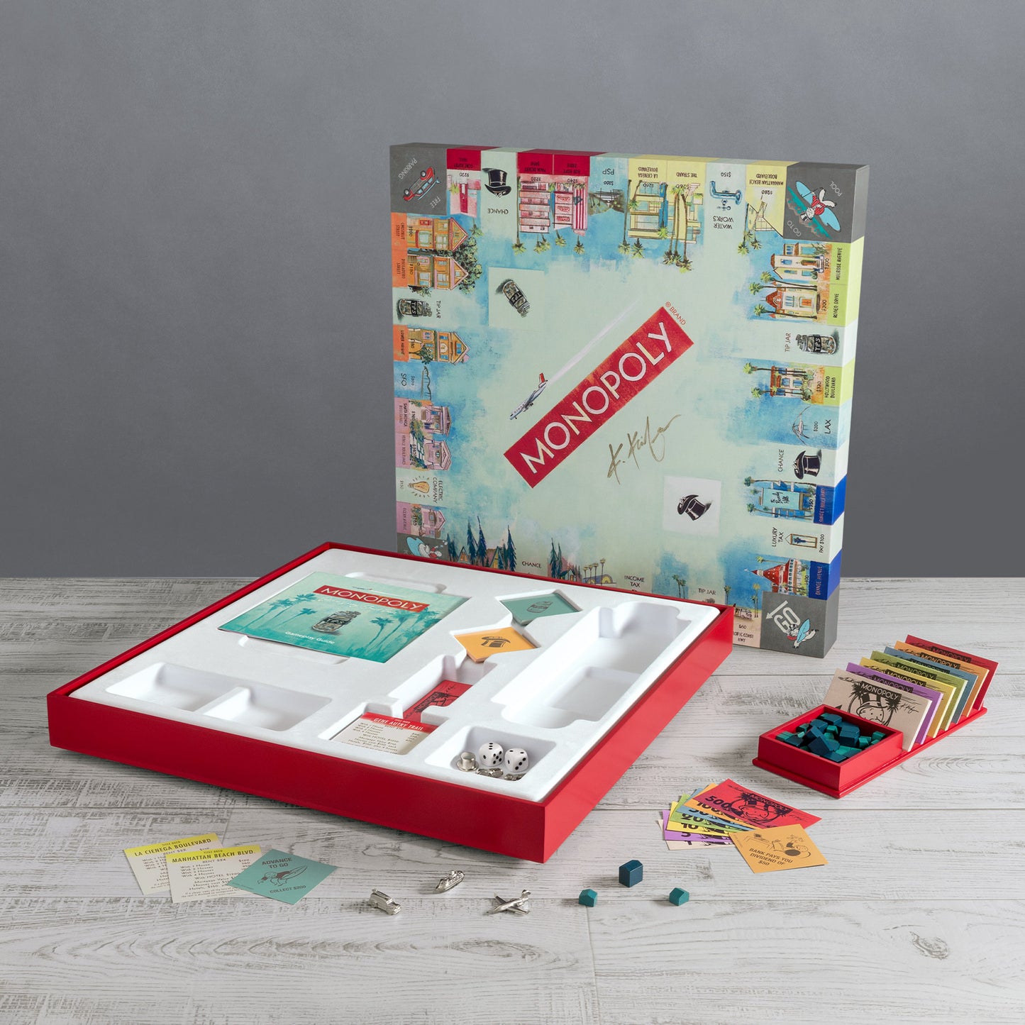 Monopoly California Dreaming Second Edition – Kathleen Keifer – Internal Storage & Game Components