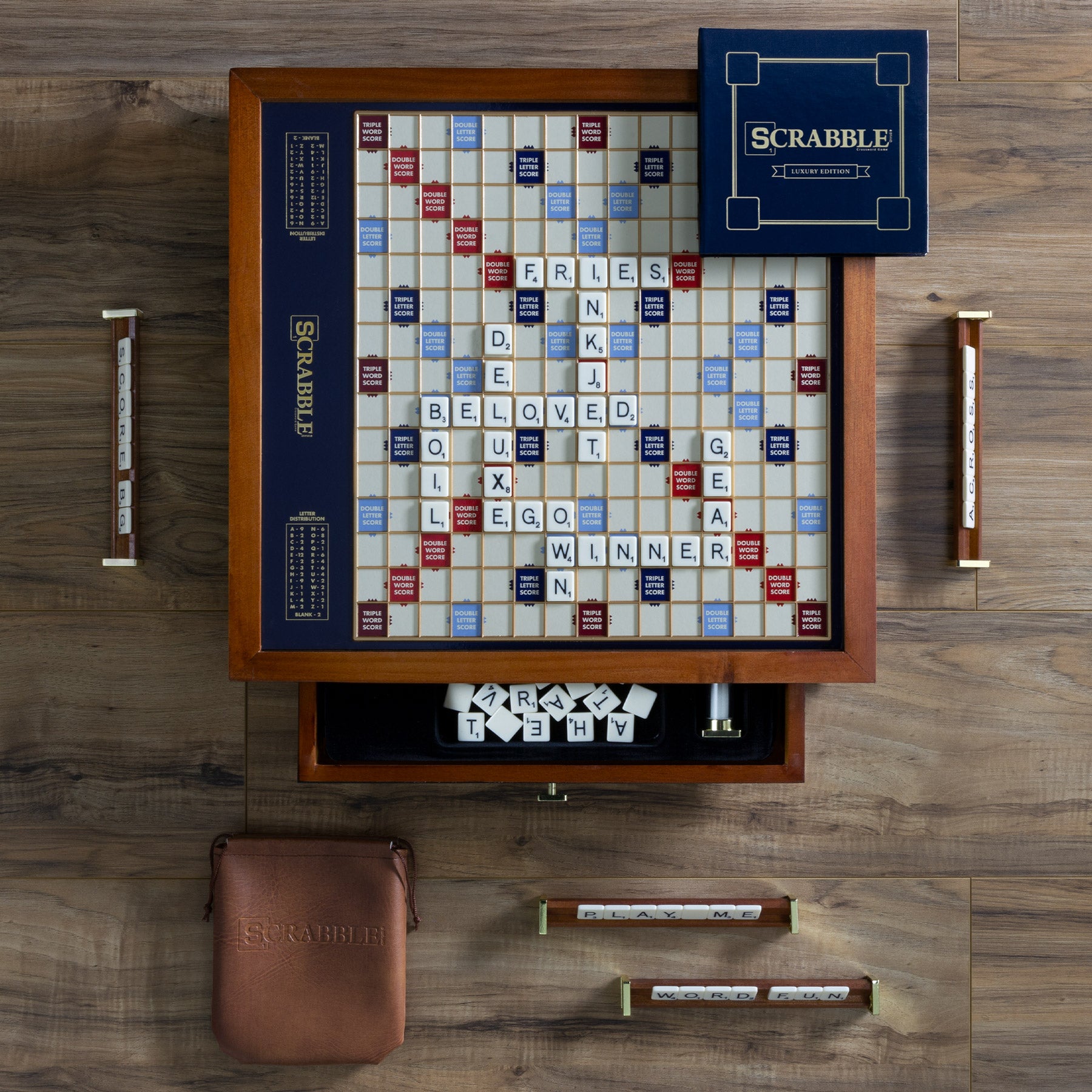 Orders Deluxe Edition Scrabble W/Rotating Board