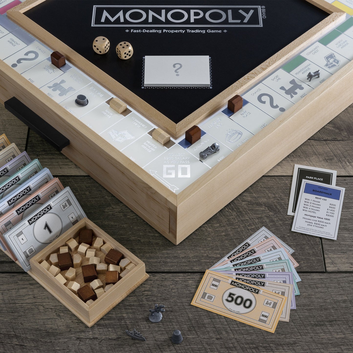 Monopoly Maple Luxe Edition – Close Up View