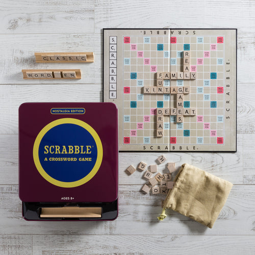 Scrabble Nostalgia Tin – Top Down View