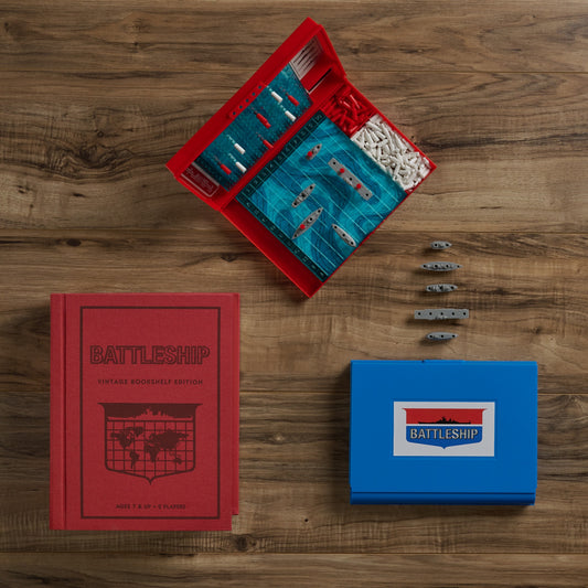 Battleship Vintage Bookshelf Edition – Top Down View